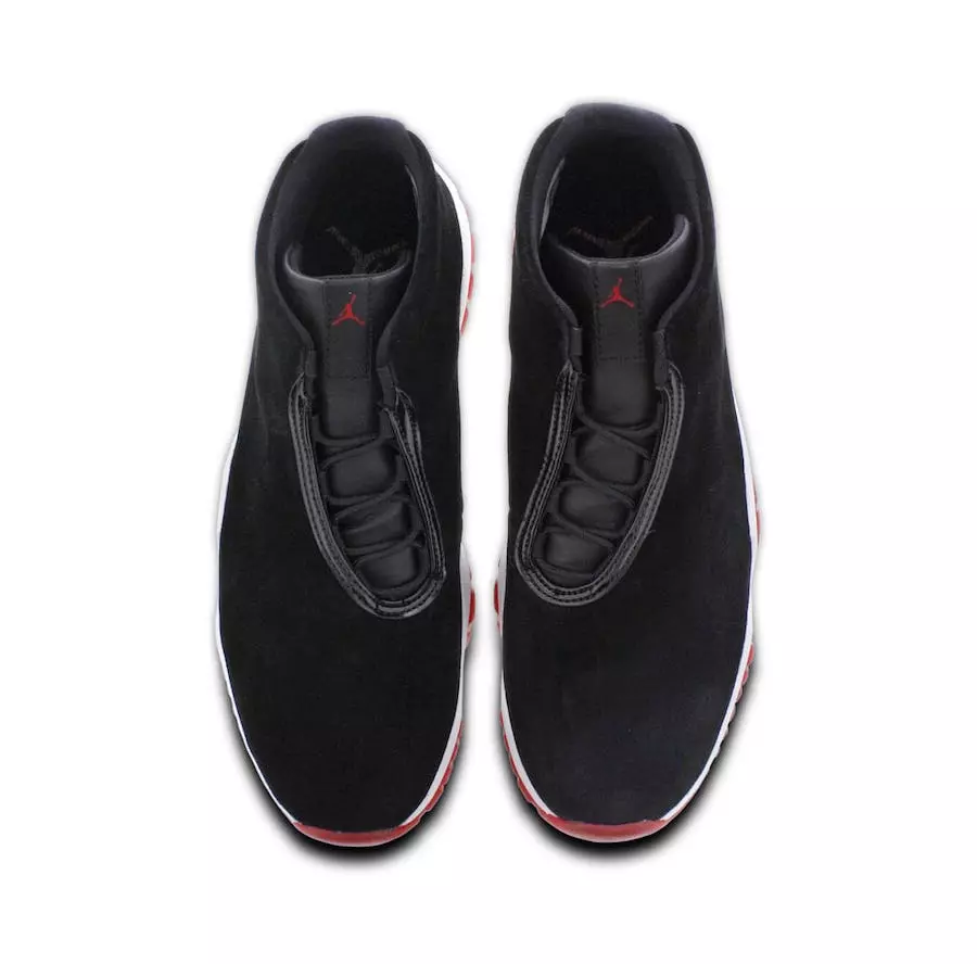 Jordan Future Bred Black Varsity Vermelho Branco Data de Lançamento