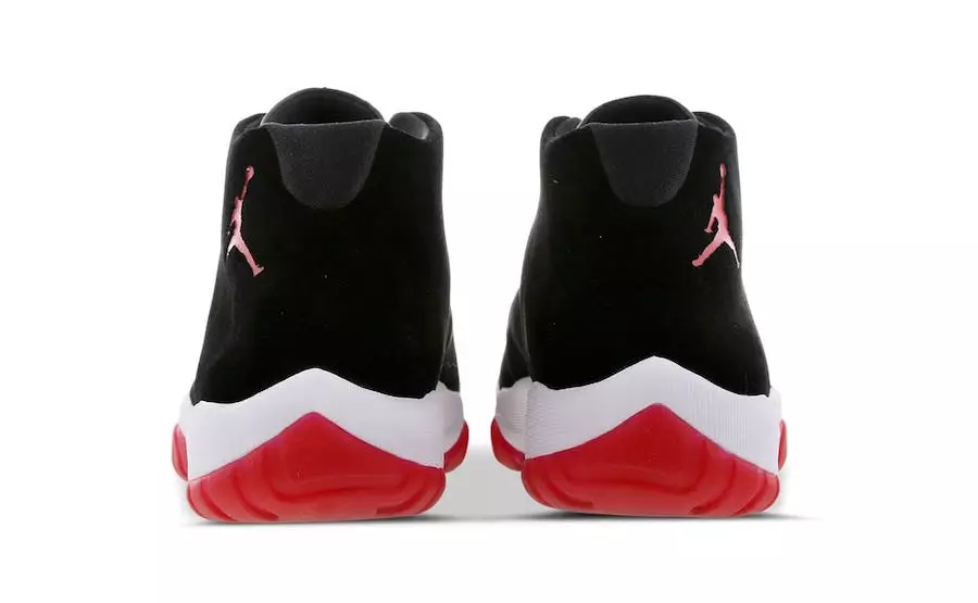 Jordan Future Bred Black Varsity Red White Tarikh Tayangan