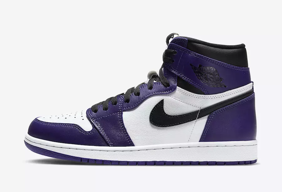 Air Jordan 1 Жоғарғы соты күлгін 555088-500 2020 ж