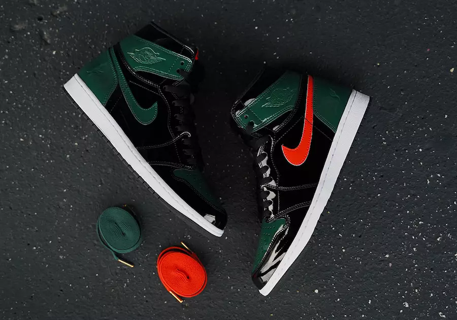 SoleFly Air Jordan 1 патенттік былғары Miami Art Basel Шығарылым күні