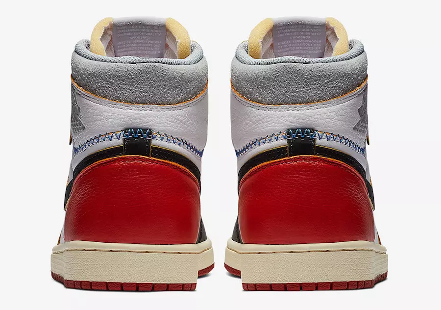 Кроссовки Union x Air Jordan 1 Varsity Red BV1300-106