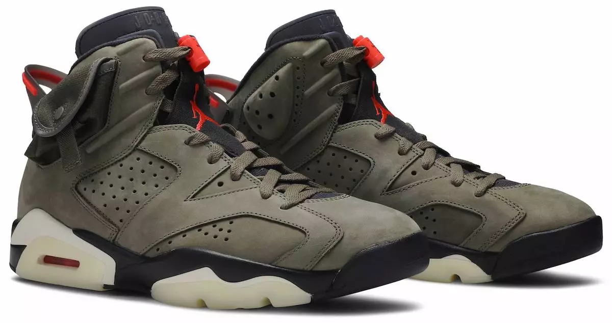 Travis Scott Air Jordan 6 Oliwkowy