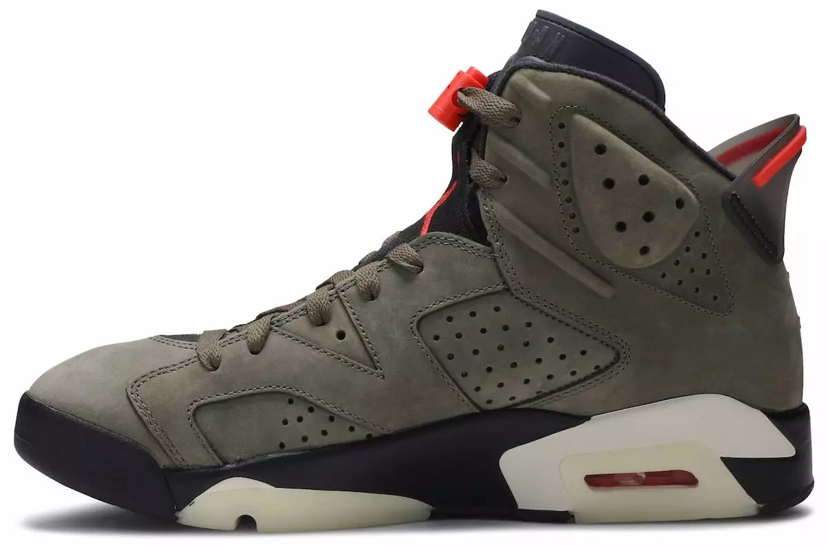 Travis Scott Air Jordan 6 Oliwkowy