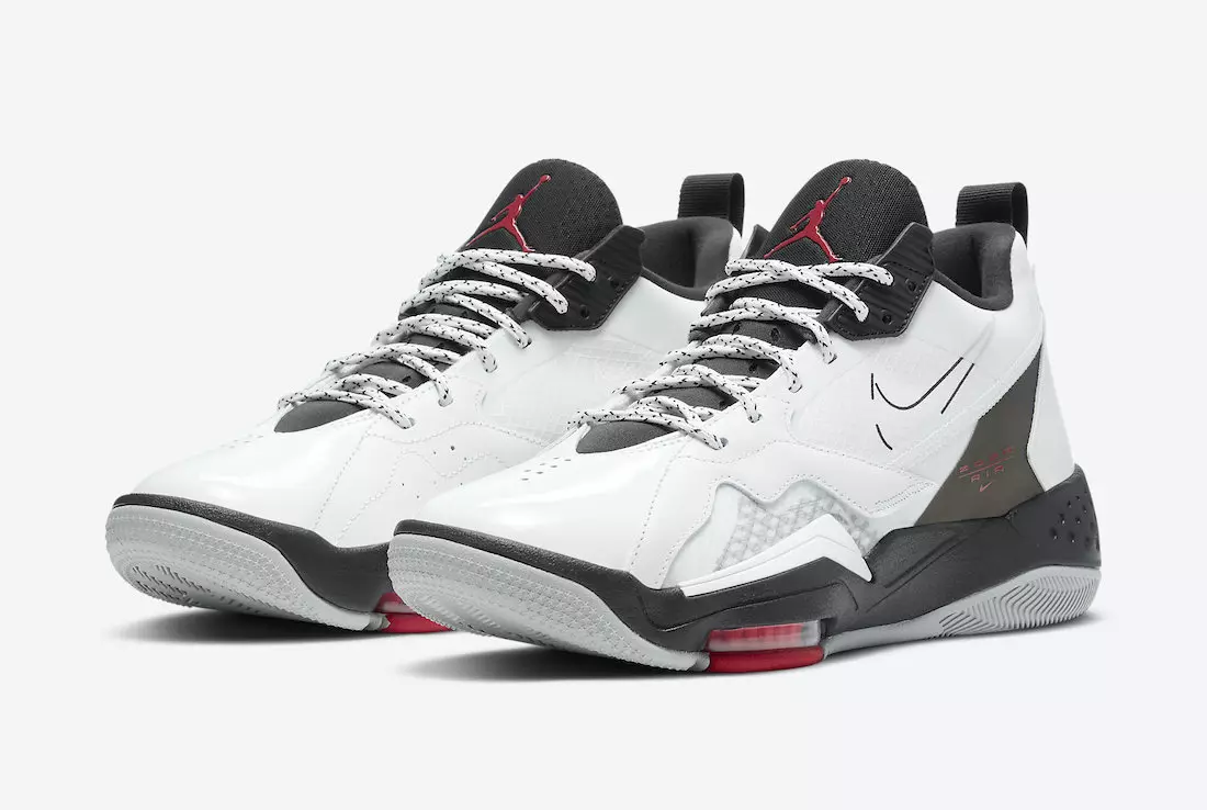 Jordan Zoom 92 White Black Gym Red CK9183-106 Išleidimo data