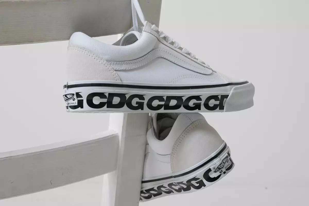 CDG Vans Old Skool White تاریخ انتشار