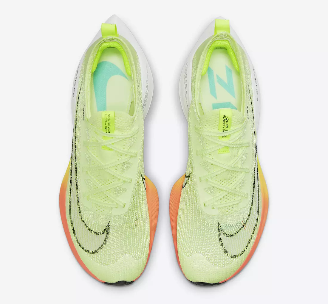 Nike Air Zoom Alphafly NÆSTE Barely Volt CI9925-700 Udgivelsesdato