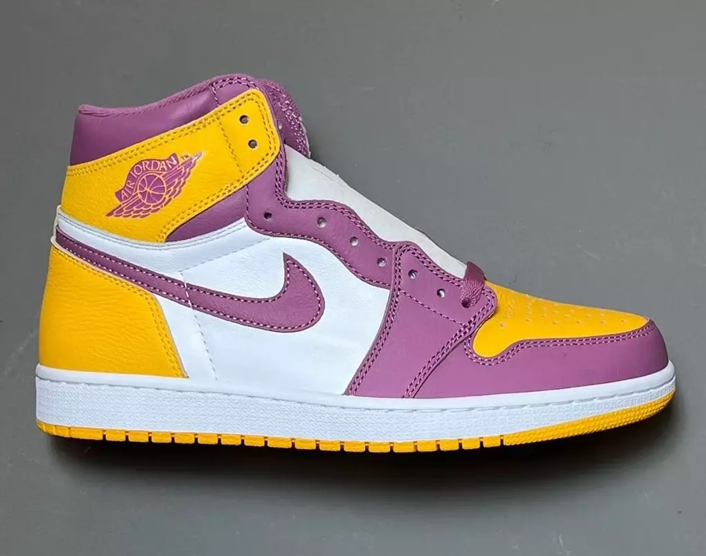 تاریخ انتشار Air Jordan 1 Brotherhood University Gold Light Bordeaux 555088-706