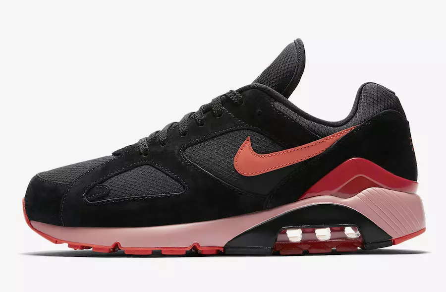 Nike Air Max 180 Black Team Orange University Red AV3734-001 Шығарылым күні