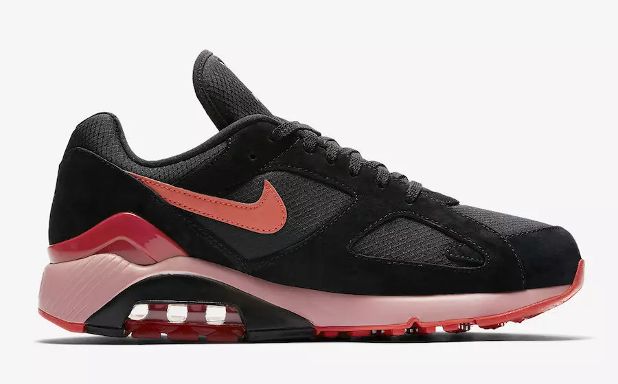 Nike Air Max 180 Black Team Orange University Red AV3734-001 Dátum vydania