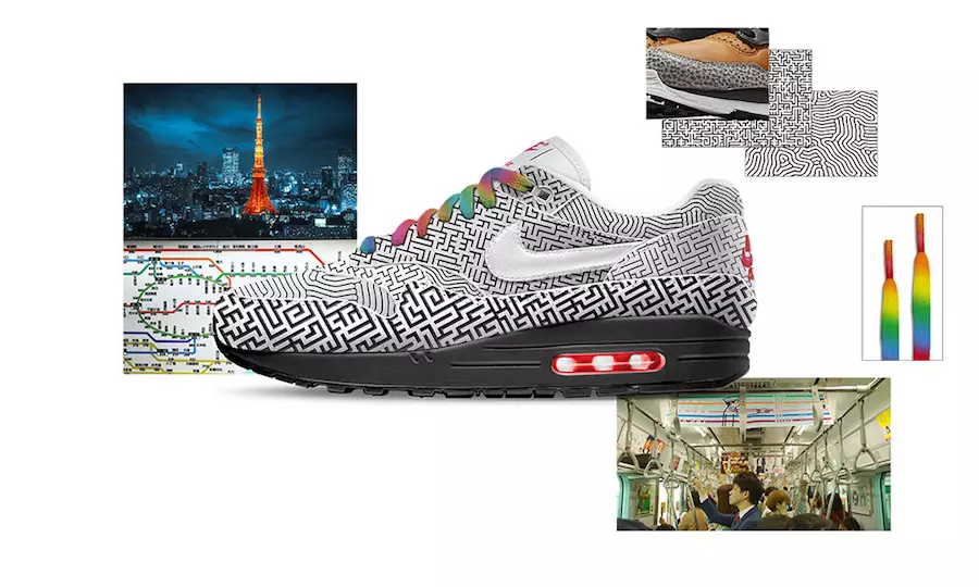 Nike Air Max 1 Tokyo Maze autorstwa Yuty Takumana