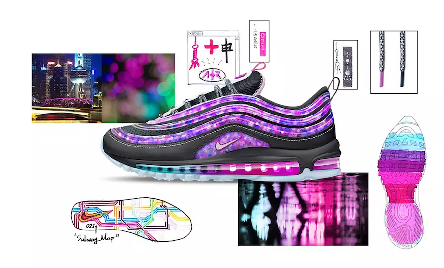 Nike Air Max 97 סיטי פון שטערן דורך James Lin