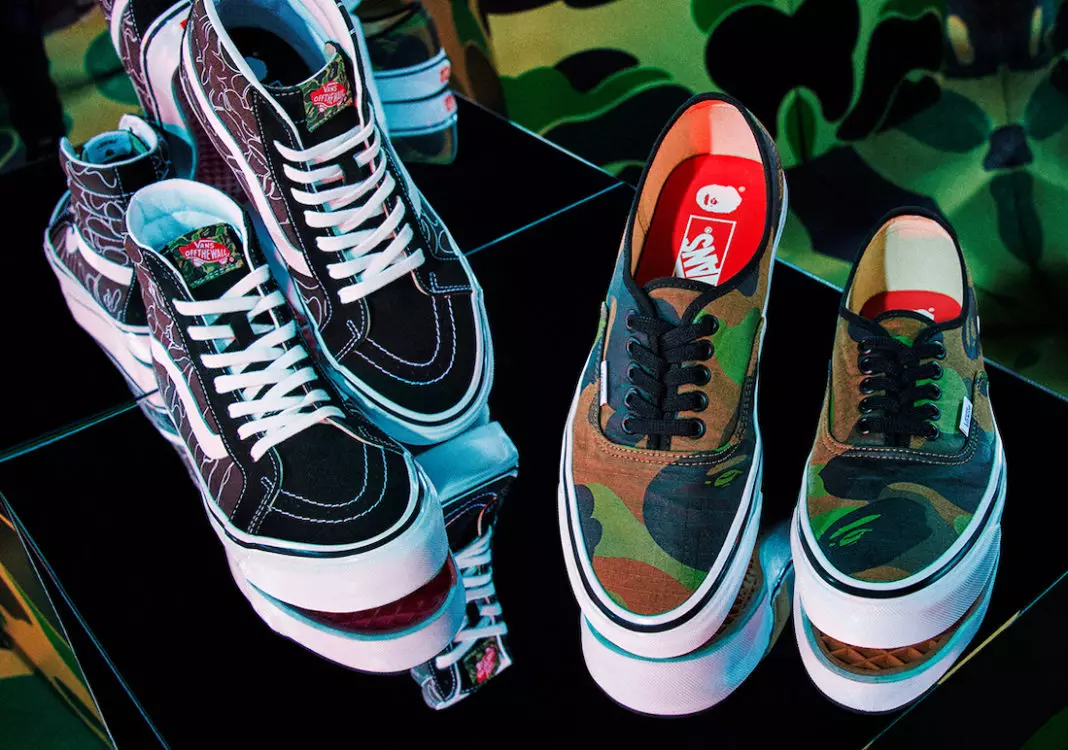 BAPE Vans Sk8-Hi 38 DX Authentic 44 DX Datum vydání