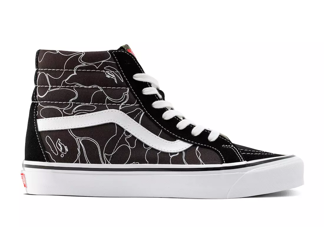 Tarikh Keluaran Van BAPE Sk8-Hi 38 DX