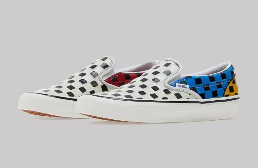 Vans Slip-On 98 DX acoperit cu model de șah