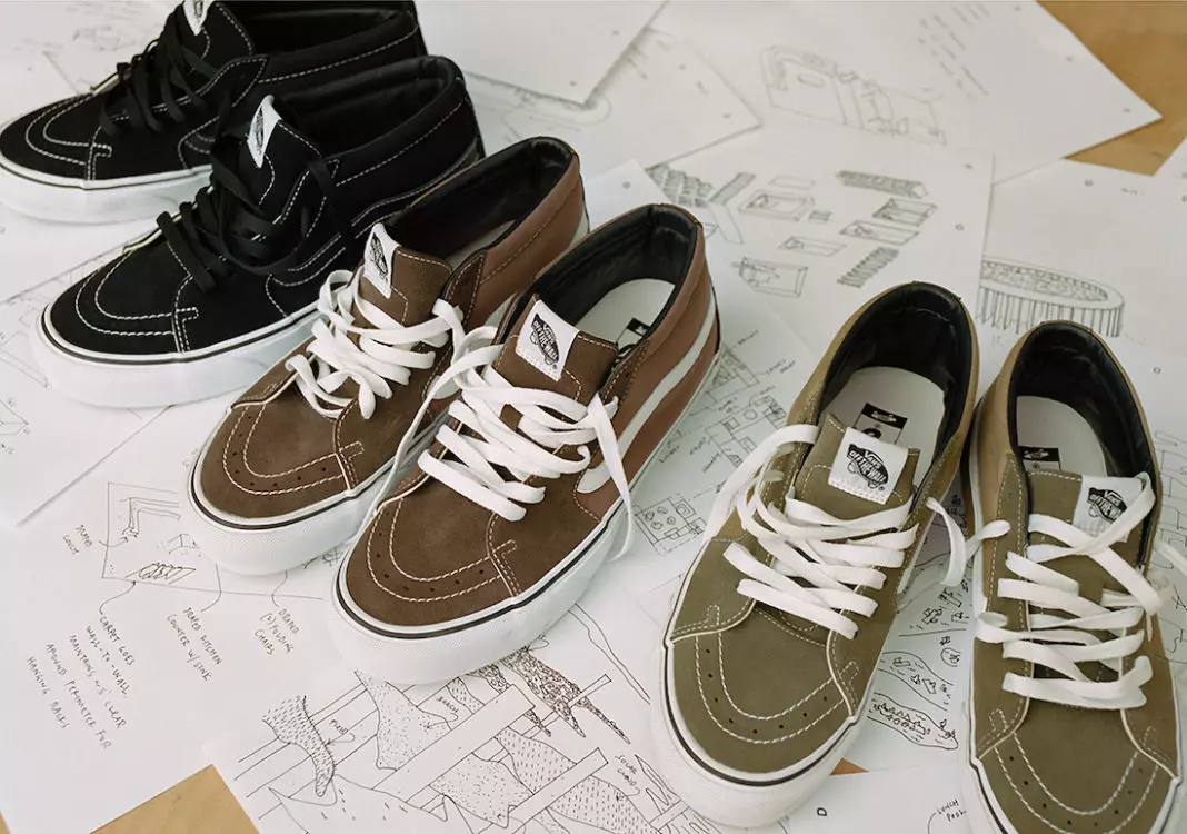 تاريخ إصدار JJJJound Vans Sk8-Mid Skool