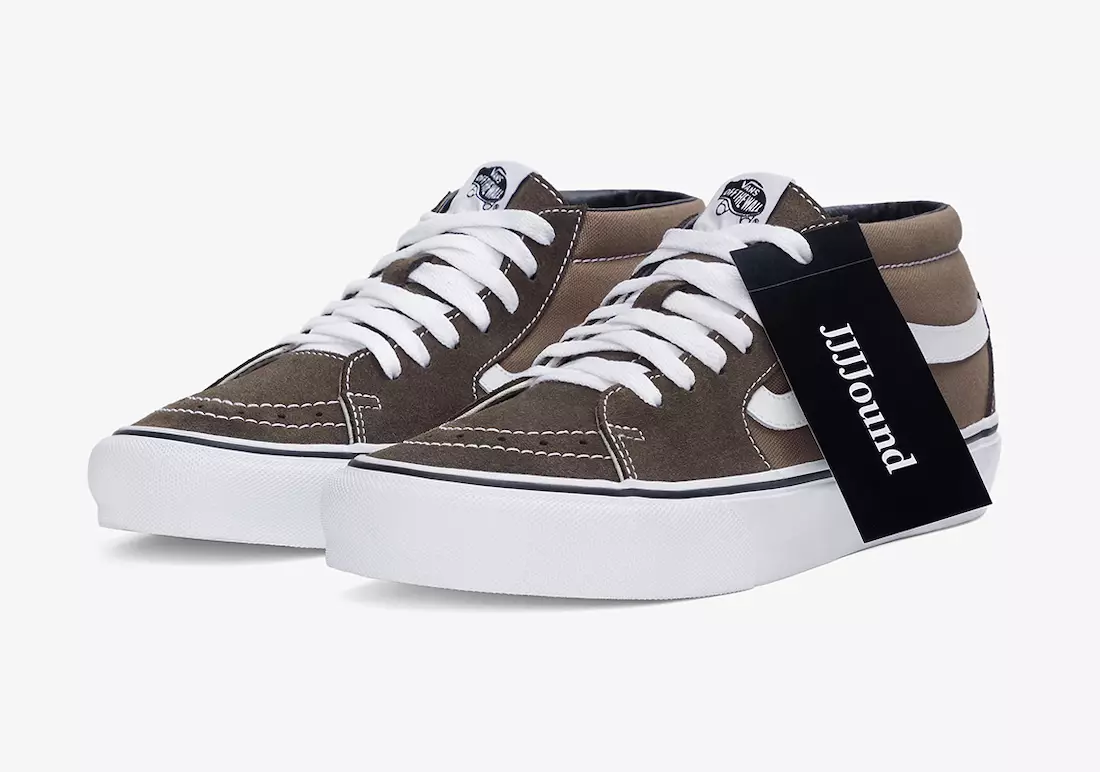 JJJJound Vans Sk8-Mid Skool Brown Tarikh Tayangan