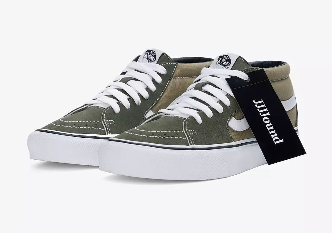 Ngày phát hành JJJJound Vans Sk8-Mid Skool Green