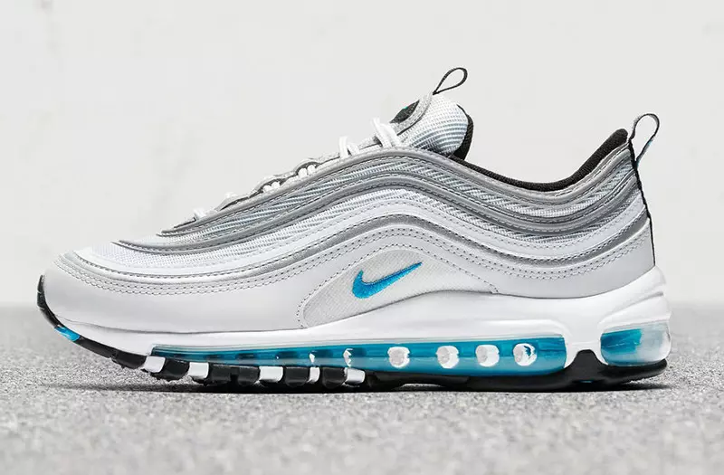 Nike Air Max 97 Marina Niebieski Srebrny 2017 Retro 917647-001