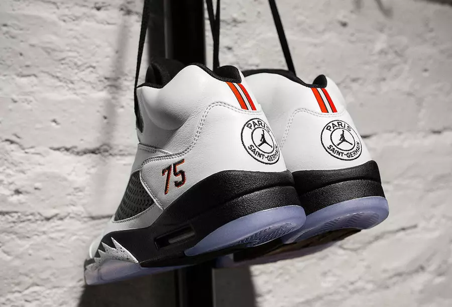 Air Jordan 5 PSG პარი სენ-ჟერმენი თეთრი მეგობრების ოჯახი