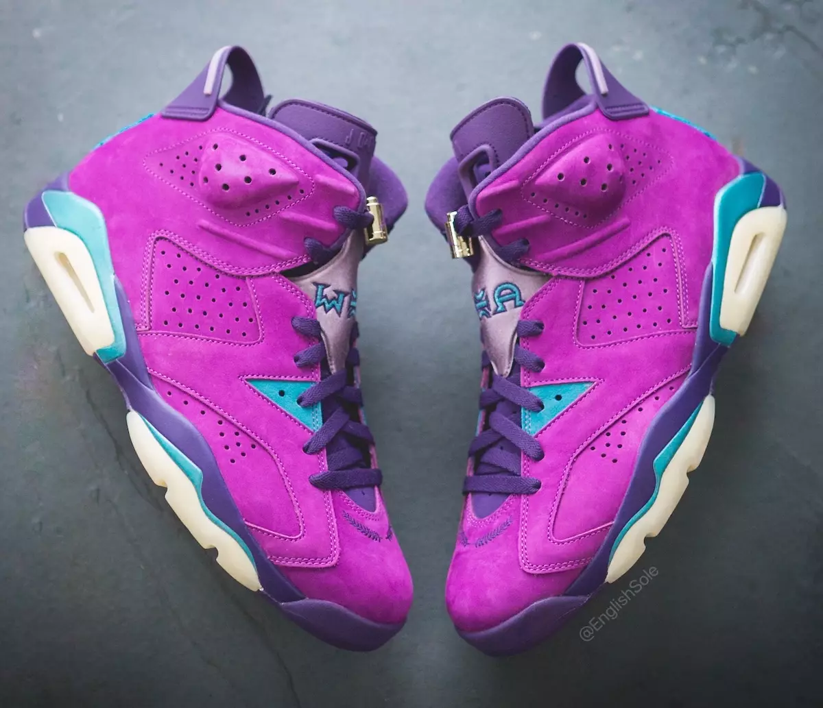 Air Jordan 6 Fraternity 2021 PE Lilla