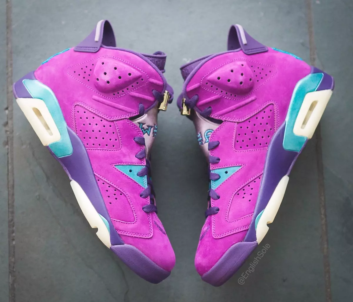 Air Jordan 6 Fraternidade 2021 PE Roxo