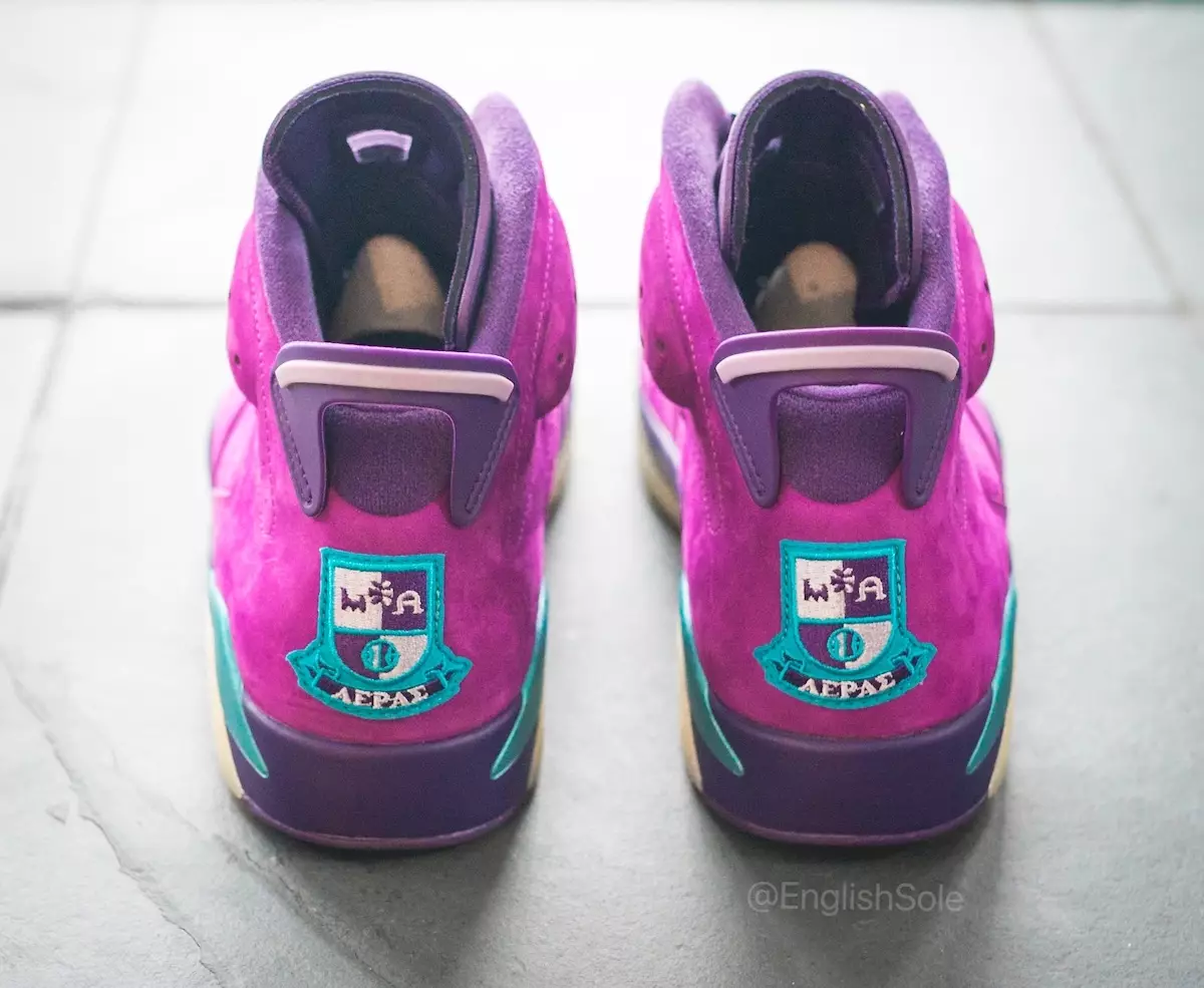 Air Jordan 6 Fraternity 2021 PE Violet